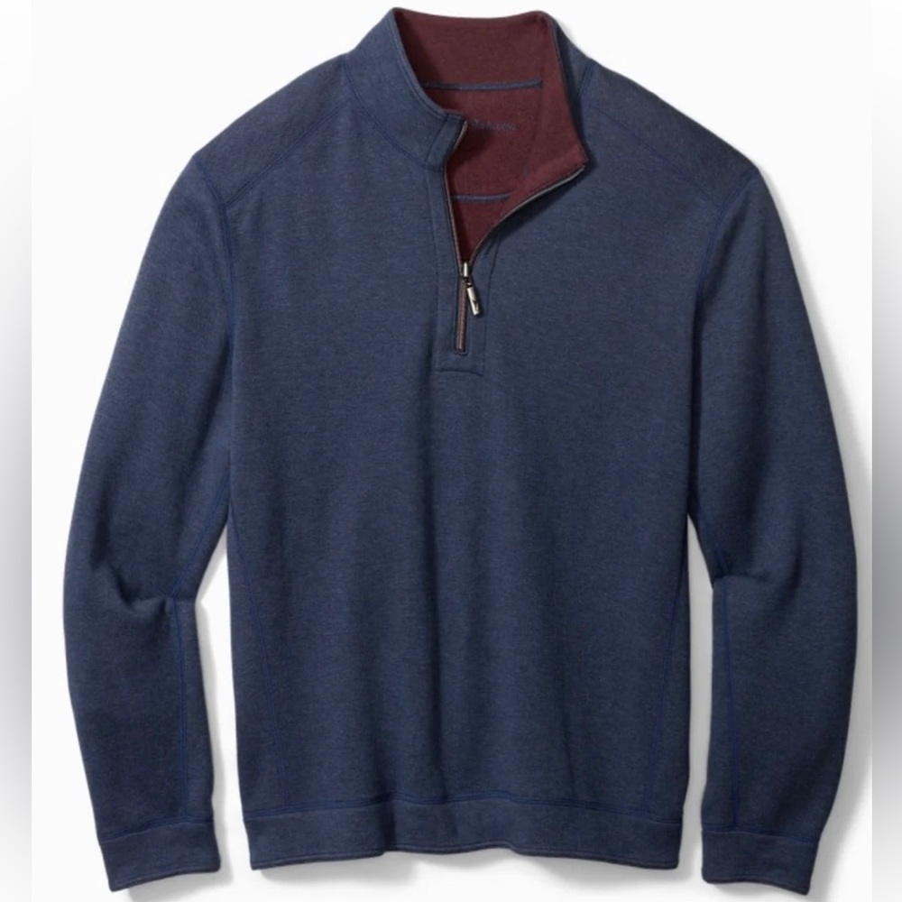 Tommy Bahama Flip Side Twill Half Zip